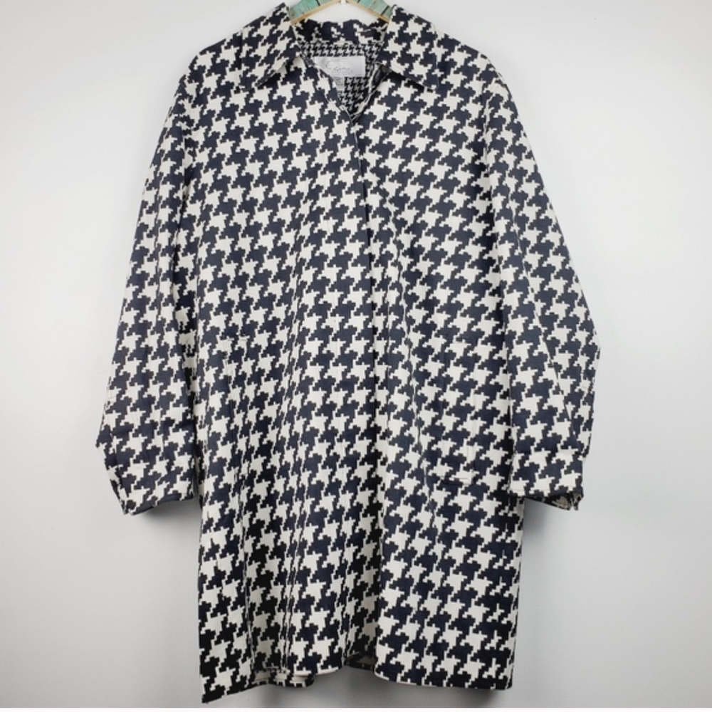 Sz 2X NWT Diane's Essentials Houndstooth Coat